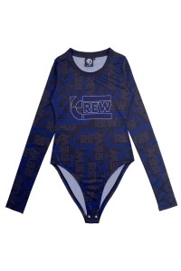 Exclusive custom-made long-sleeved round neck cheerleading uniforms Personally designed women's one-piece printed cheerleading uniforms Cheerleading uniform center CH208 45 degree